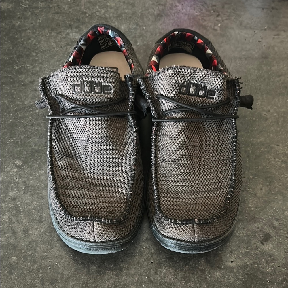 Hey Dude Men's Charcoal Slip-On Loafers